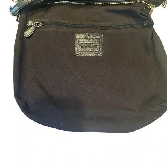 COACH 2014 ISABELLE 2 WAY Black Pebbled Leather Shoulder Crossbody Purse 34511 - Picture 8 of 8